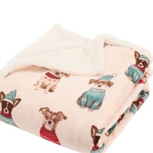 Canine Creations Micro Sherpa Fleece Pet Throw Blanket - Waterproof, 60x70”
